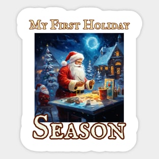 My First Holiday Season Sticker